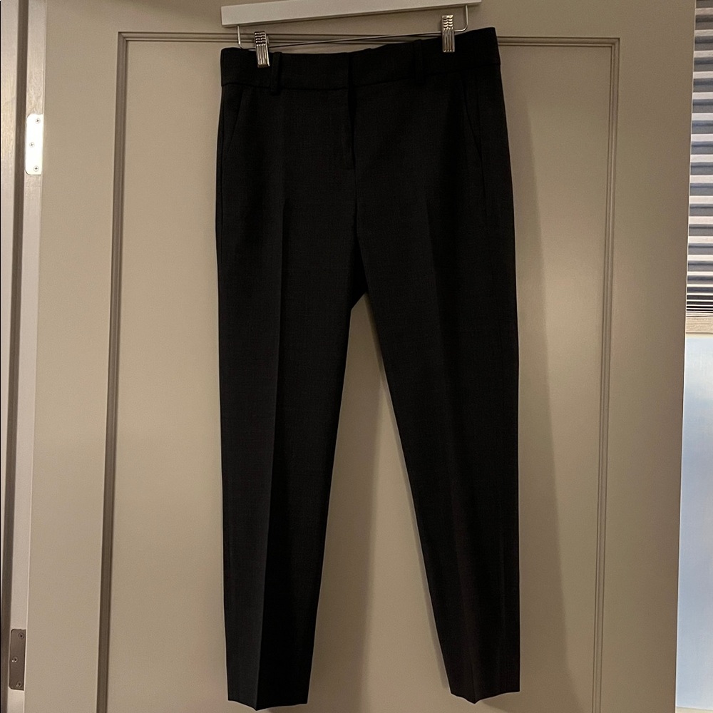 J.Crew | Cameron slim crop pant in Italian stretch wool | Heather Coal | Size 4 - Picture 3 of 13